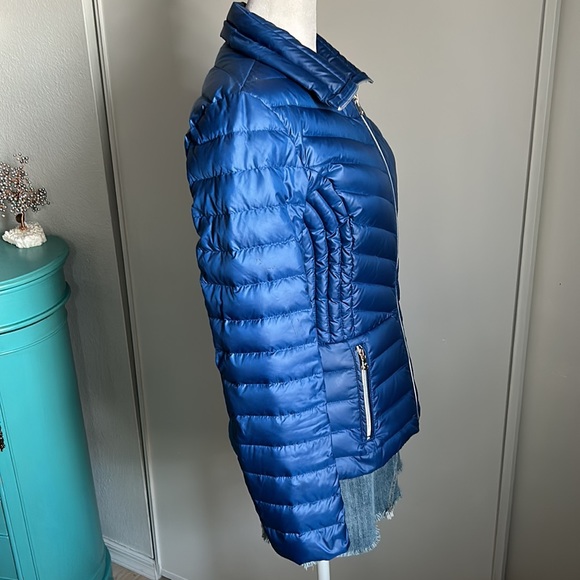Kenneth Cole Reaction Blue Full Zip Closure Down filled Puffer Coat Jacket - Picture 3 of 8